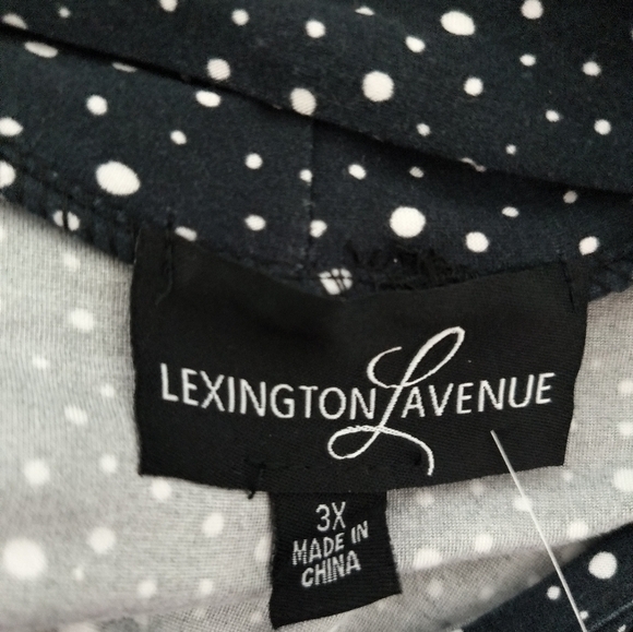 [5x$20] New Black and White Polka Dots Top / 3X - Picture 6 of 8